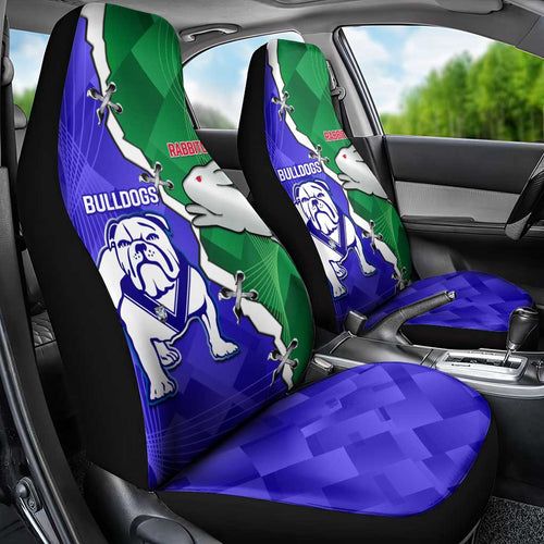 Rabbitohs and Bulldogs Car Seat Cover Dynamic Sporty Version