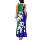 Personalised Rabbitohs and Bulldogs Family Matching Tank Maxi Dress and Hawaiian Shirt Dynamic Sporty Version