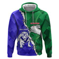 Personalised Rabbitohs and Bulldogs Hoodie Dynamic Sporty Version