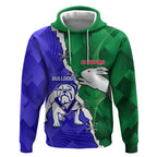 Personalised Rabbitohs and Bulldogs Hoodie Dynamic Sporty Version