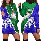 Personalised Rabbitohs and Bulldogs Hoodie Dress Dynamic Sporty Version