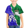 Personalised Rabbitohs and Bulldogs Kid Hawaiian Shirt Dynamic Sporty Version