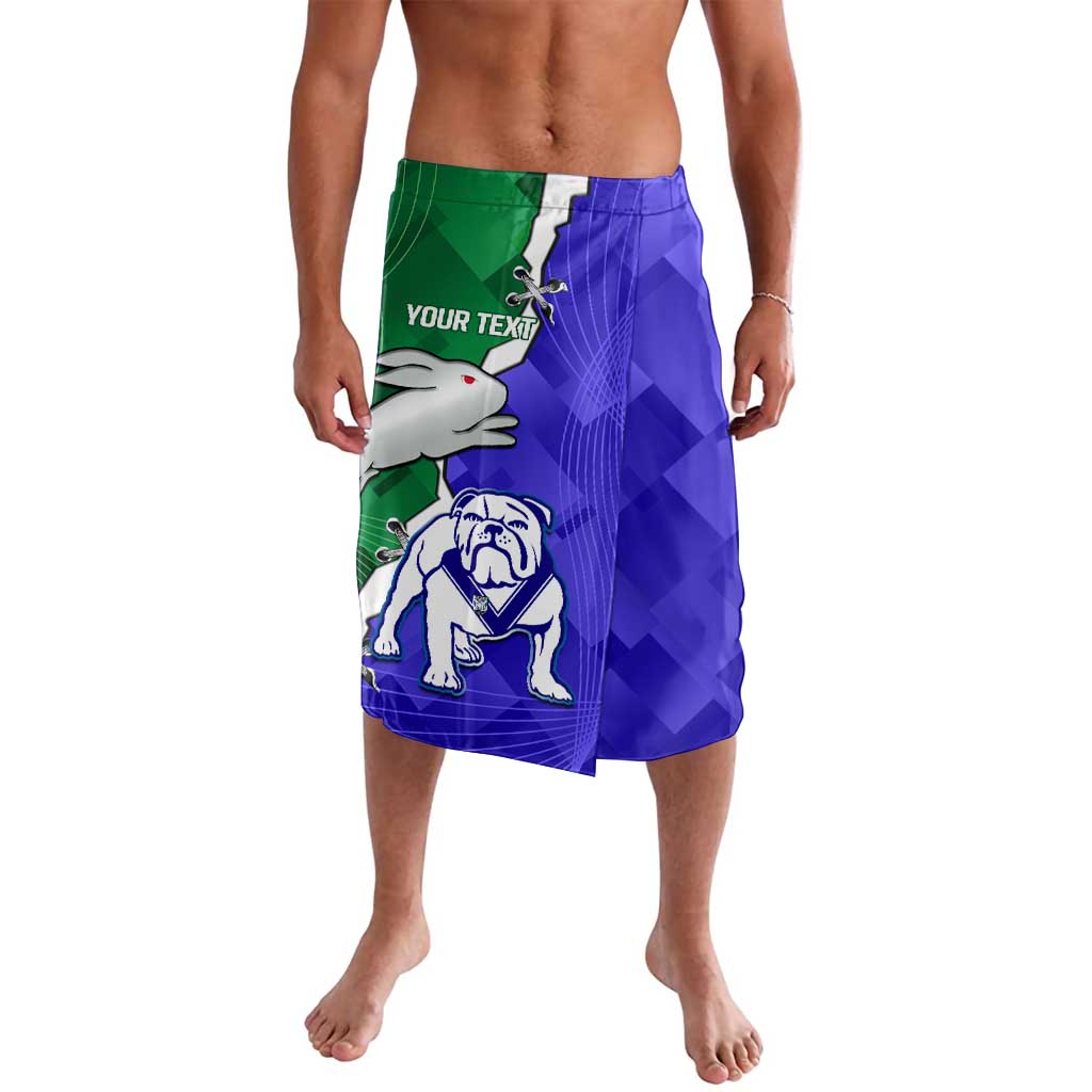 Personalised Rabbitohs and Bulldogs Lavalava Dynamic Sporty Version