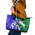 Rabbitohs and Bulldogs Leather Tote Bag Dynamic Sporty Version
