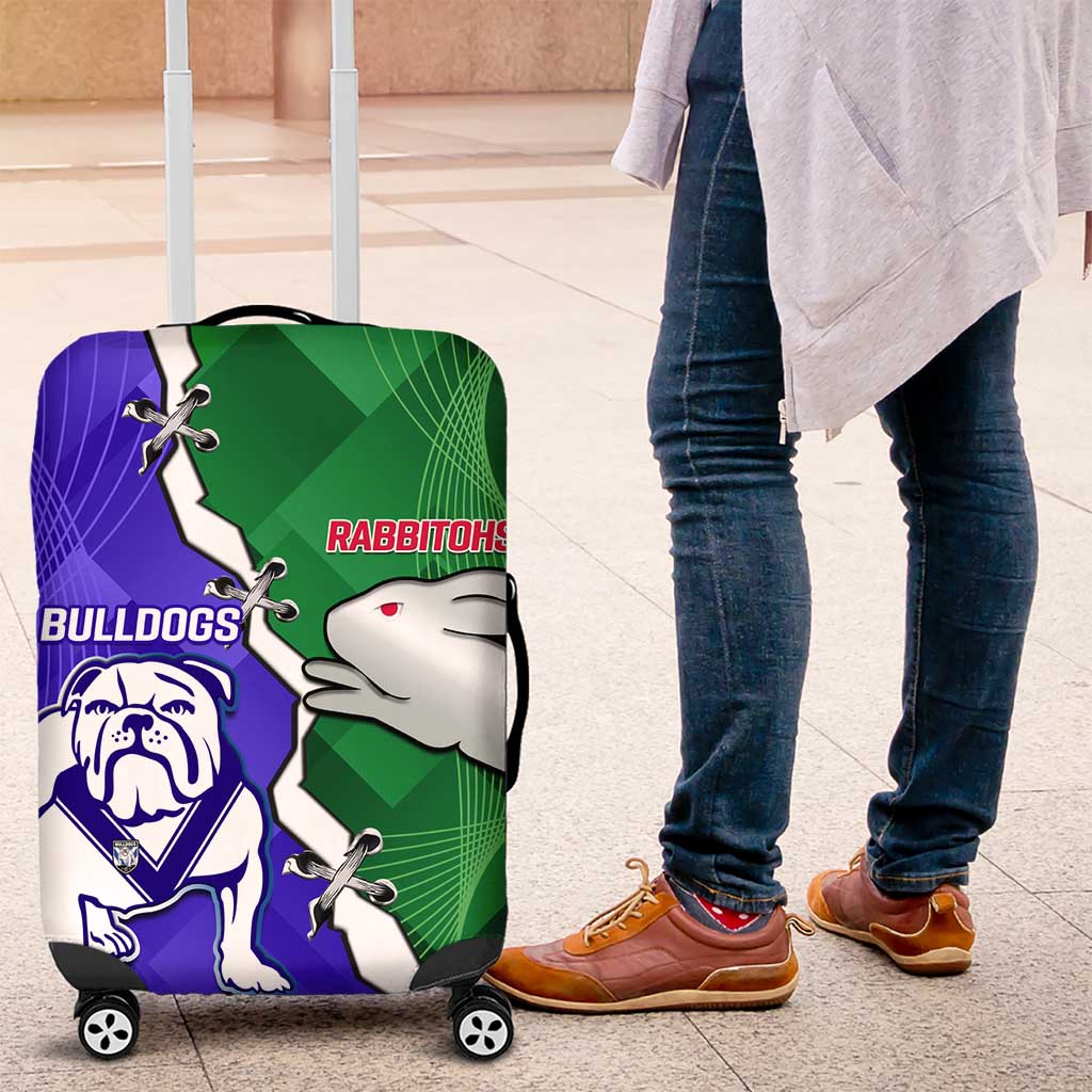 Rabbitohs and Bulldogs Luggage Cover Dynamic Sporty Version