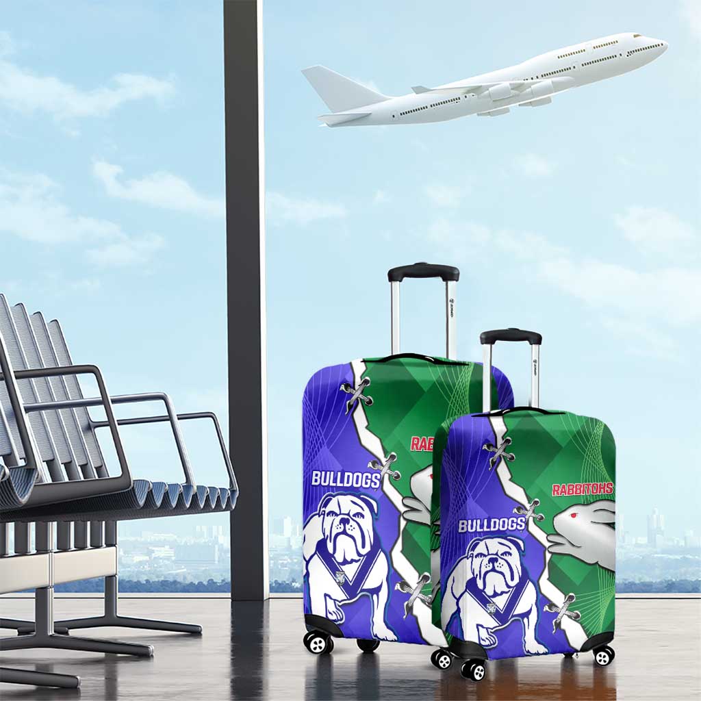 Rabbitohs and Bulldogs Luggage Cover Dynamic Sporty Version