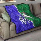 Rabbitohs and Bulldogs Quilt Dynamic Sporty Version