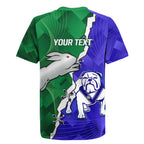Personalised Rabbitohs and Bulldogs Rugby Jersey Dynamic Sporty Version
