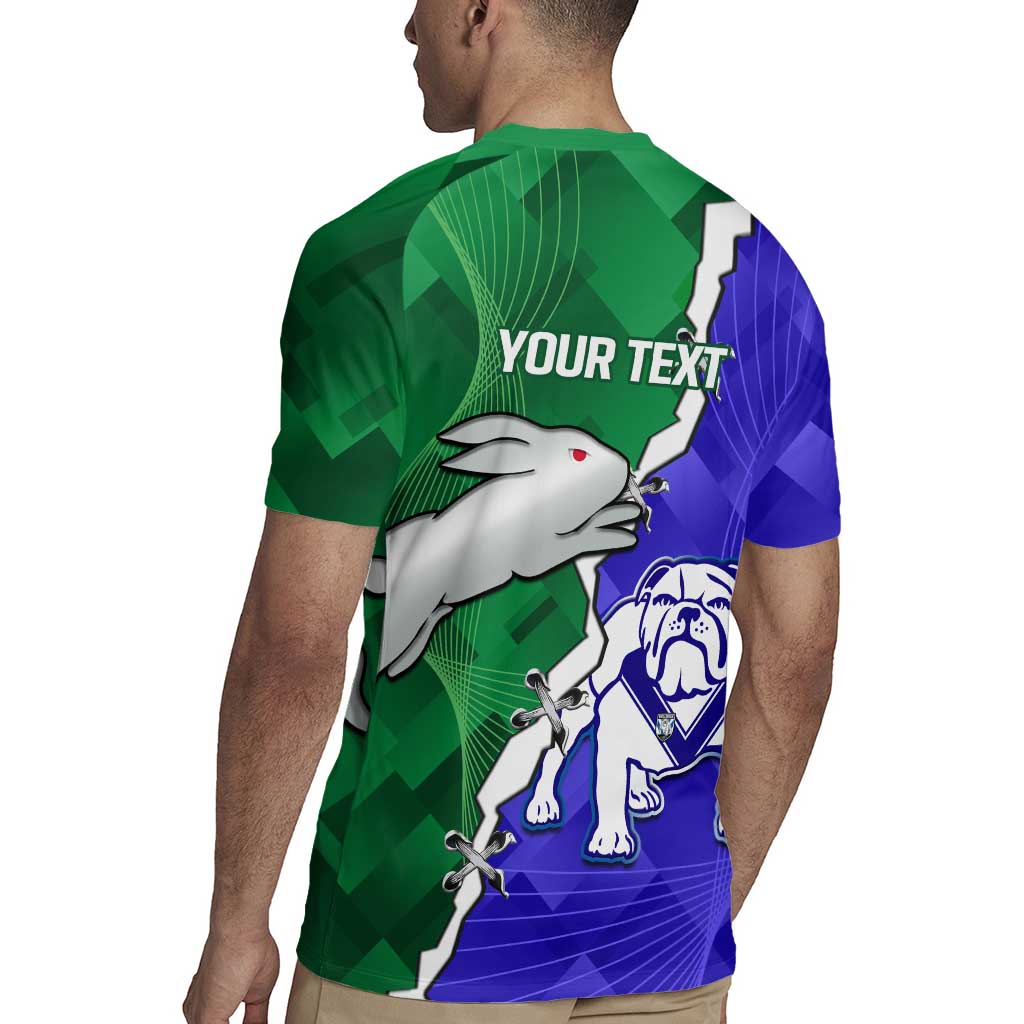 Personalised Rabbitohs and Bulldogs Rugby Jersey Dynamic Sporty Version