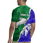 Personalised Rabbitohs and Bulldogs Rugby Jersey Dynamic Sporty Version