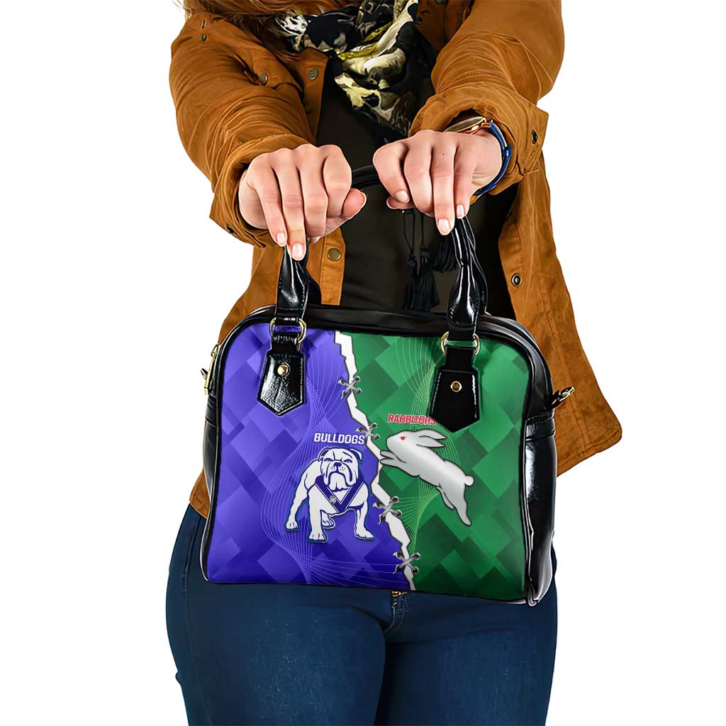 Rabbitohs and Bulldogs Shoulder Handbag Dynamic Sporty Version