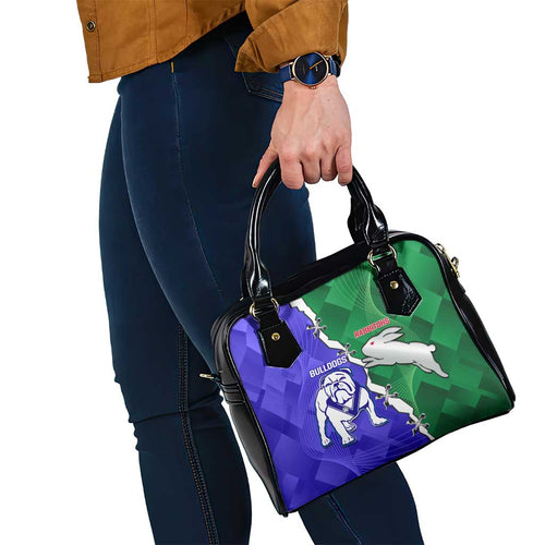 Rabbitohs and Bulldogs Shoulder Handbag Dynamic Sporty Version
