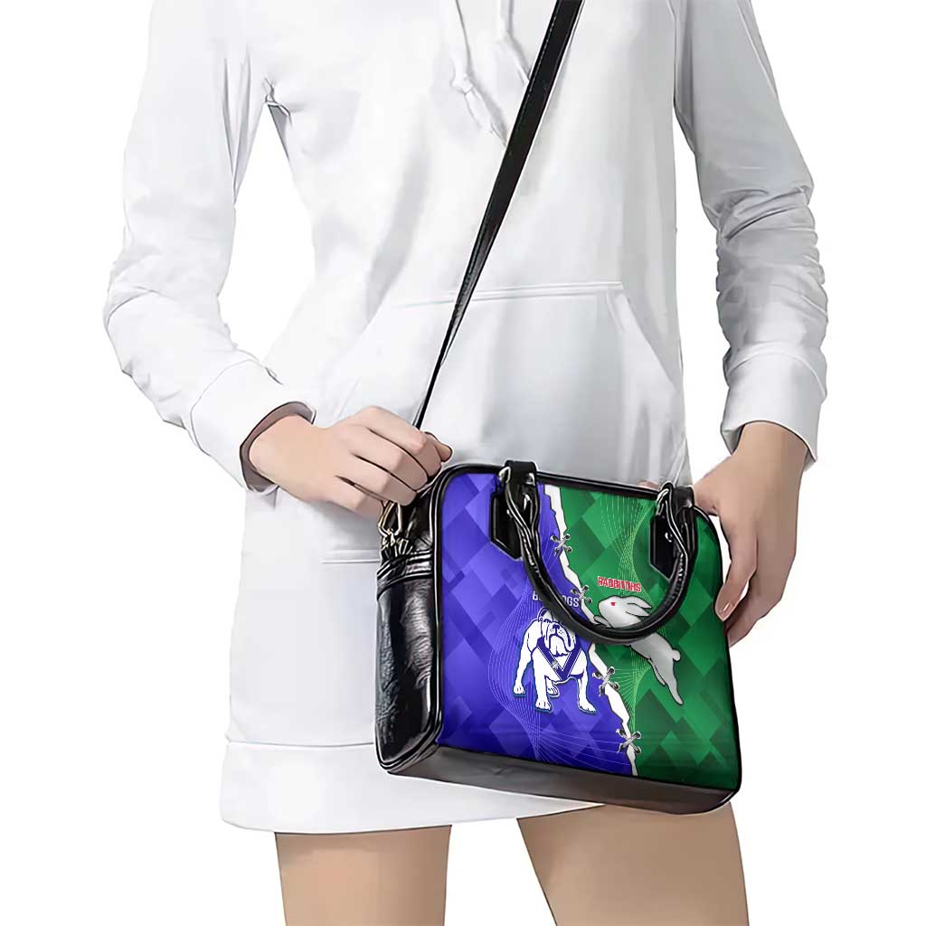 Rabbitohs and Bulldogs Shoulder Handbag Dynamic Sporty Version
