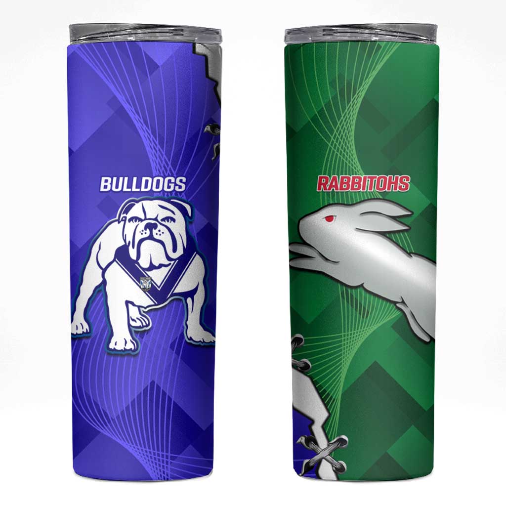 Rabbitohs and Bulldogs Skinny Tumbler Dynamic Sporty Version