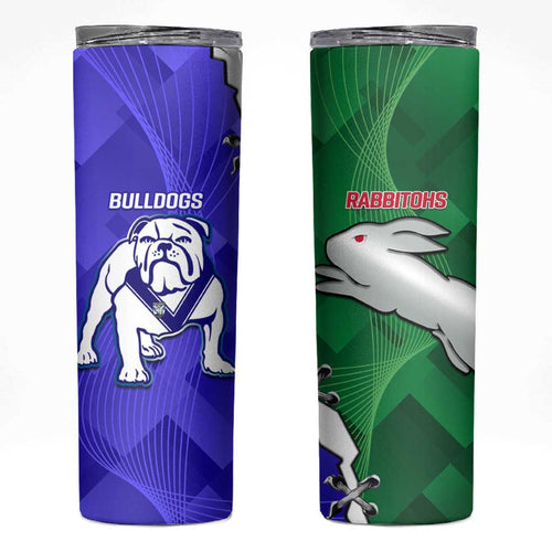 Rabbitohs and Bulldogs Skinny Tumbler Dynamic Sporty Version