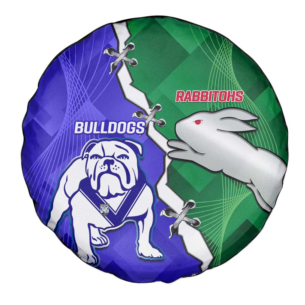 Rabbitohs and Bulldogs Spare Tire Cover Dynamic Sporty Version