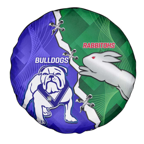 Rabbitohs and Bulldogs Spare Tire Cover Dynamic Sporty Version