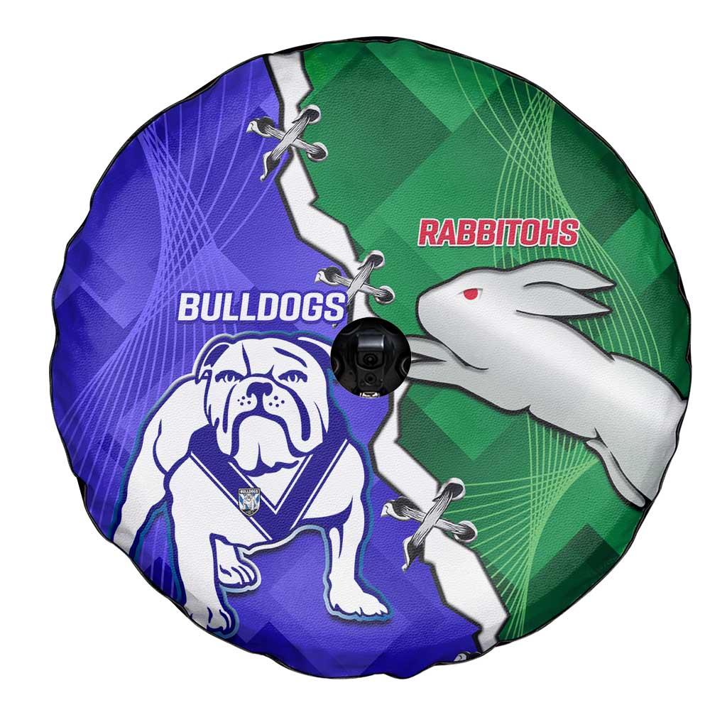 Rabbitohs and Bulldogs Spare Tire Cover Dynamic Sporty Version