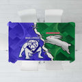 Rabbitohs and Bulldogs Tablecloth Dynamic Sporty Version