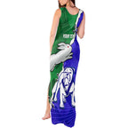 Personalised Rabbitohs and Bulldogs Tank Maxi Dress Dynamic Sporty Version