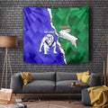 Rabbitohs and Bulldogs Tapestry Dynamic Sporty Version