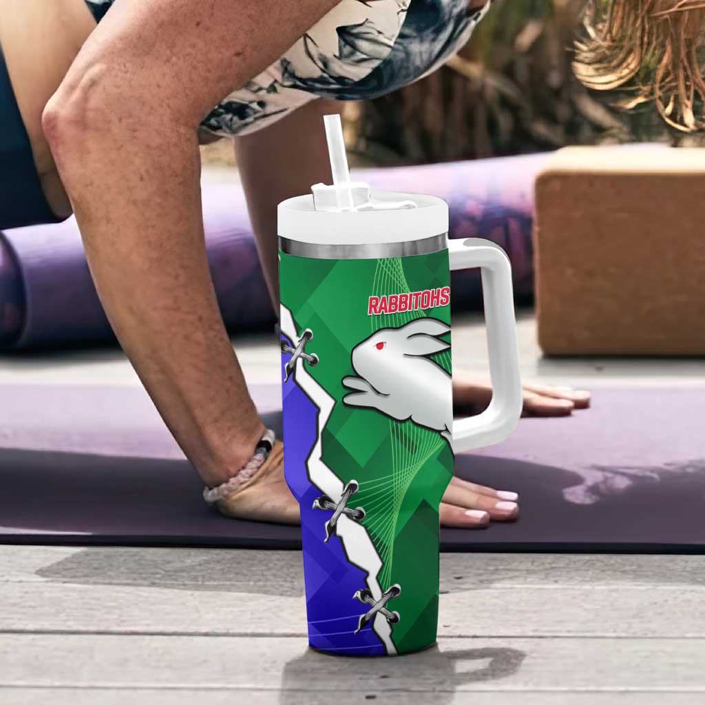 Rabbitohs and Bulldogs Tumbler With Handle Dynamic Sporty Version