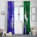 Rabbitohs and Bulldogs Window Curtain Dynamic Sporty Version