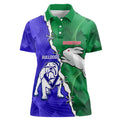 Personalised Rabbitohs and Bulldogs Women Polo Shirt Dynamic Sporty Version