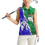 Personalised Rabbitohs and Bulldogs Women Sleeveless Polo Shirt Dynamic Sporty Version