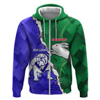 Personalised Rabbitohs and Bulldogs Zip Hoodie Dynamic Sporty Version