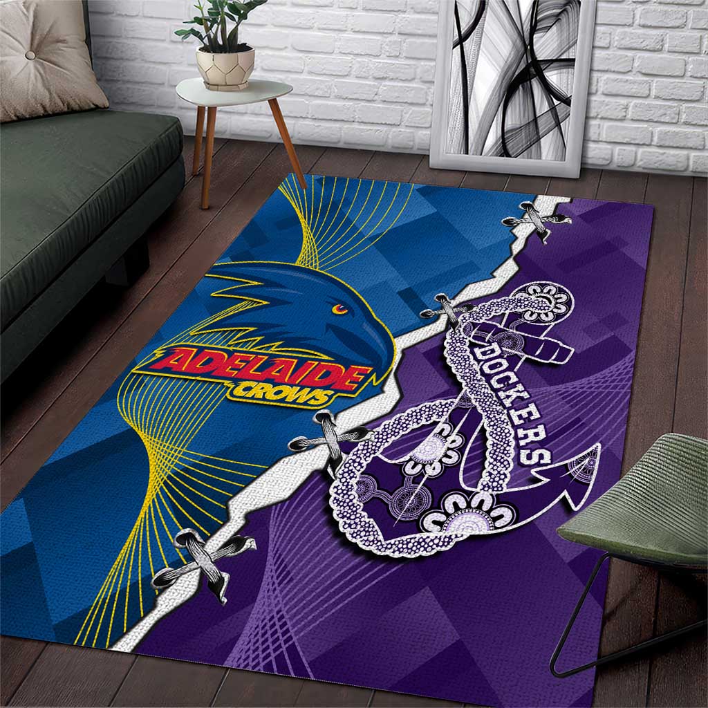 Crows and Dockers Area Rug Dynamic Sporty Version