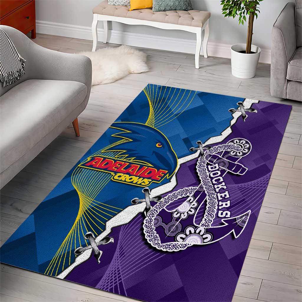 Crows and Dockers Area Rug Dynamic Sporty Version