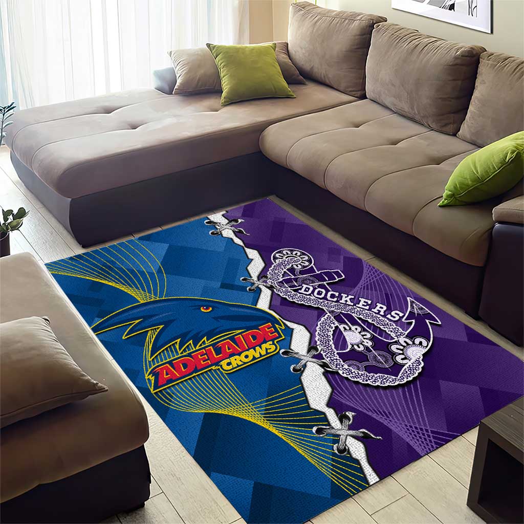 Crows and Dockers Area Rug Dynamic Sporty Version