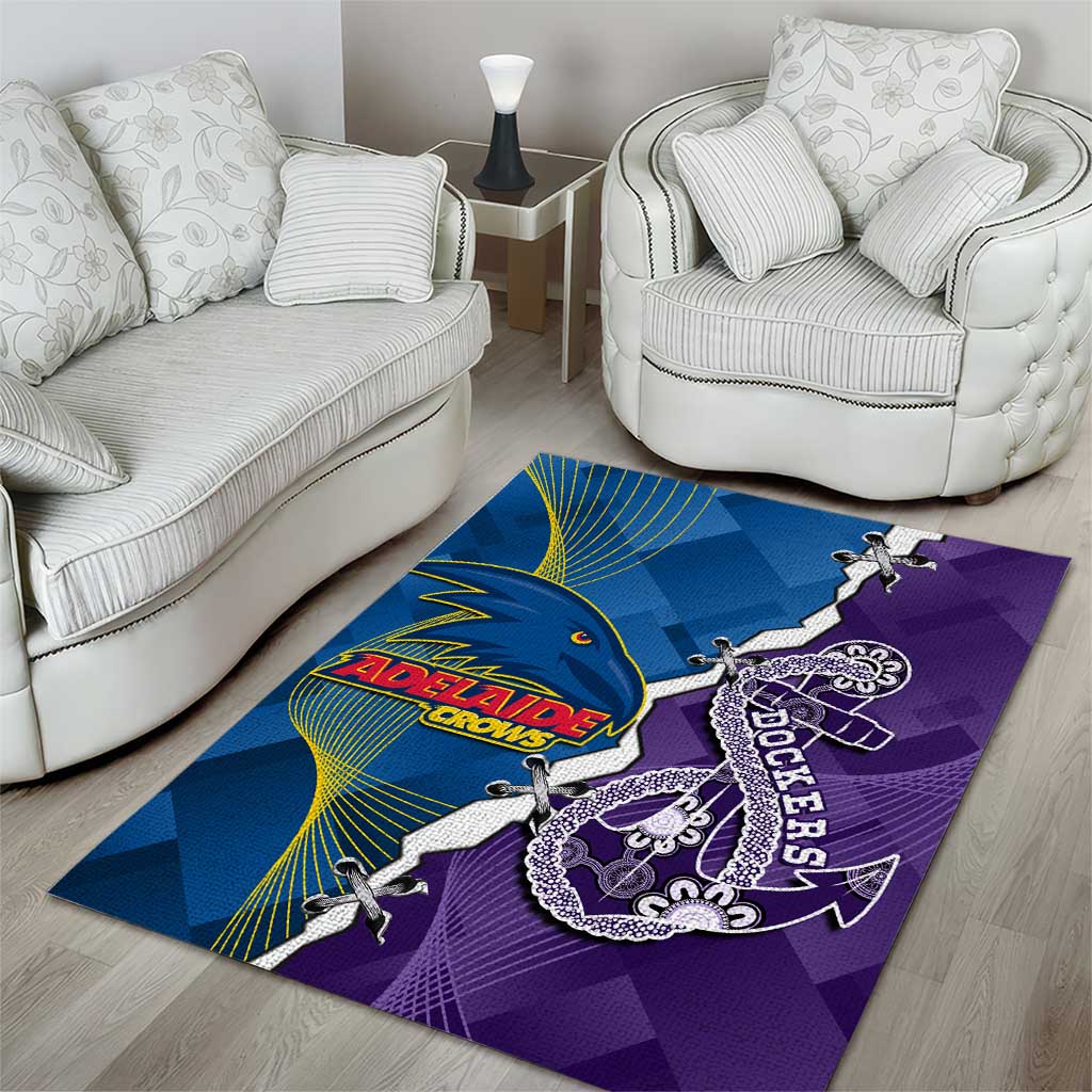 Crows and Dockers Area Rug Dynamic Sporty Version
