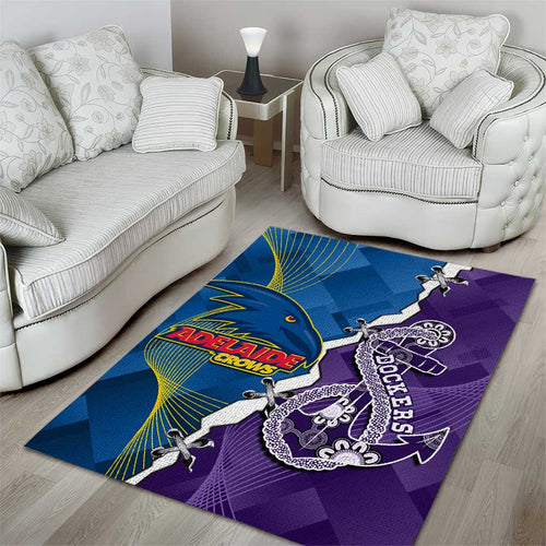 Crows and Dockers Area Rug Dynamic Sporty Version