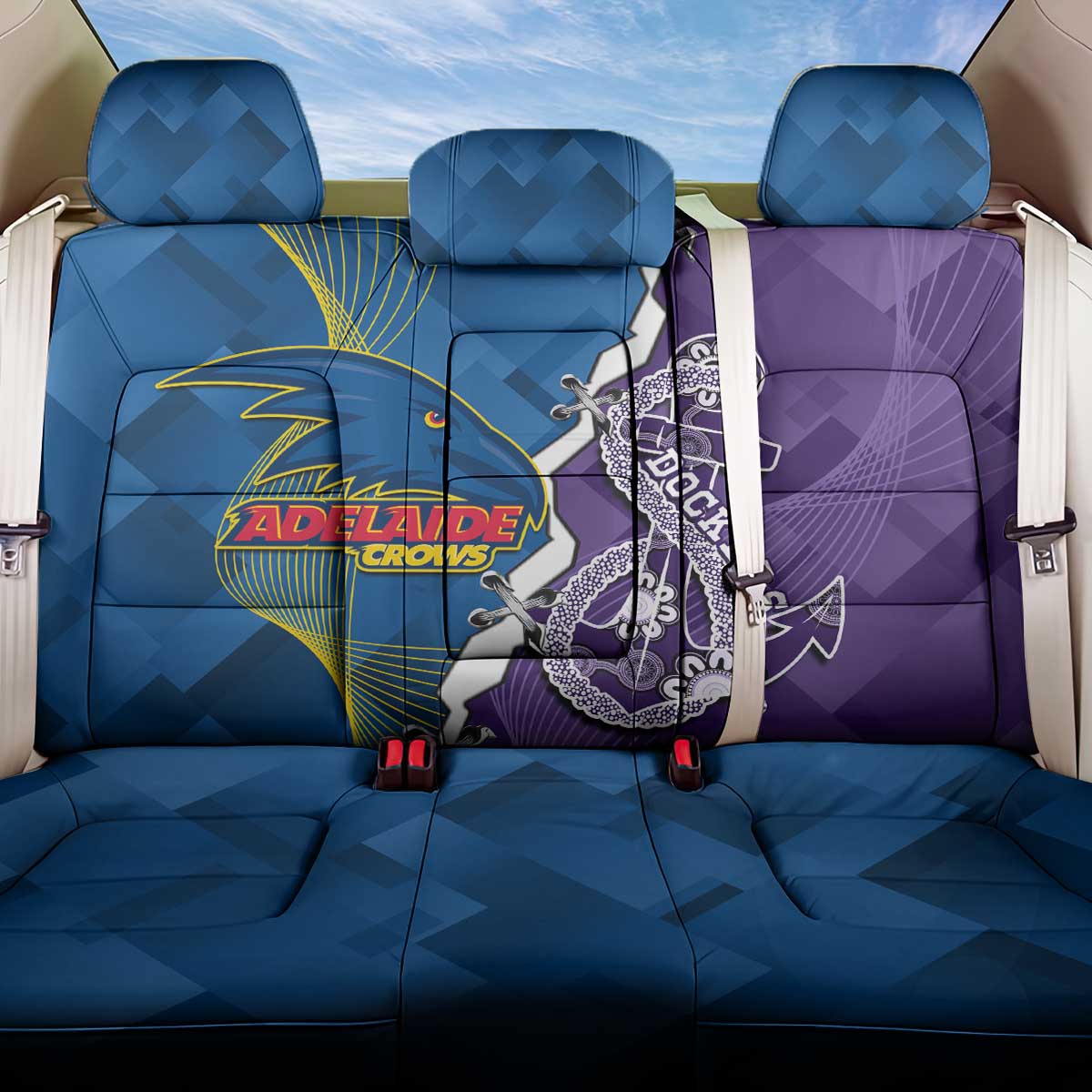 Crows and Dockers Back Car Seat Cover Dynamic Sporty Version