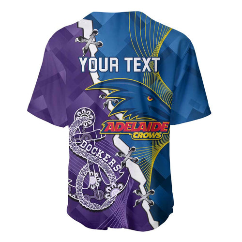 Personalised Crows and Dockers Baseball Jersey Dynamic Sporty Version