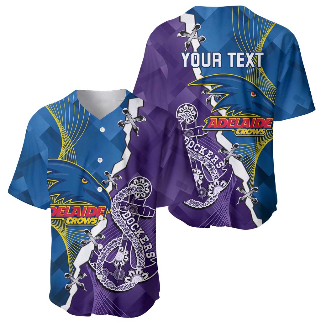 Personalised Crows and Dockers Baseball Jersey Dynamic Sporty Version