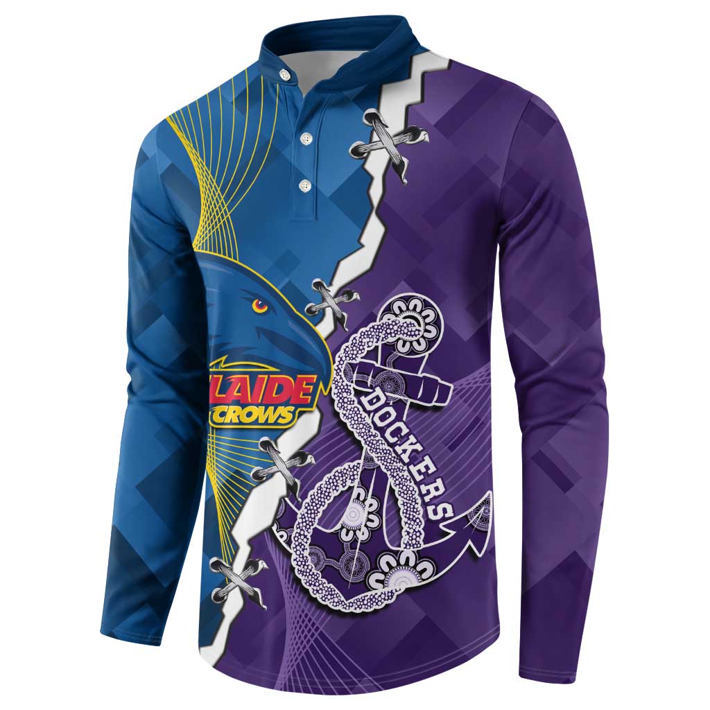 Personalised Crows and Dockers Button Sweatshirt Dynamic Sporty Version