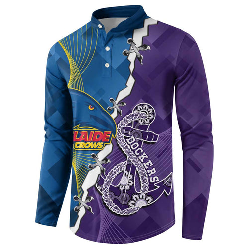 Personalised Crows and Dockers Button Sweatshirt Dynamic Sporty Version