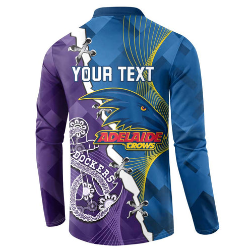 Personalised Crows and Dockers Button Sweatshirt Dynamic Sporty Version