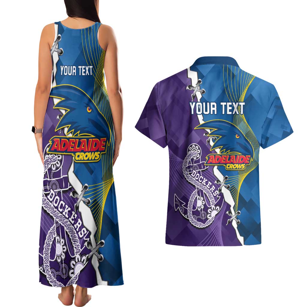 Personalised Crows and Dockers Couples Matching Tank Maxi Dress and Hawaiian Shirt Dynamic Sporty Version
