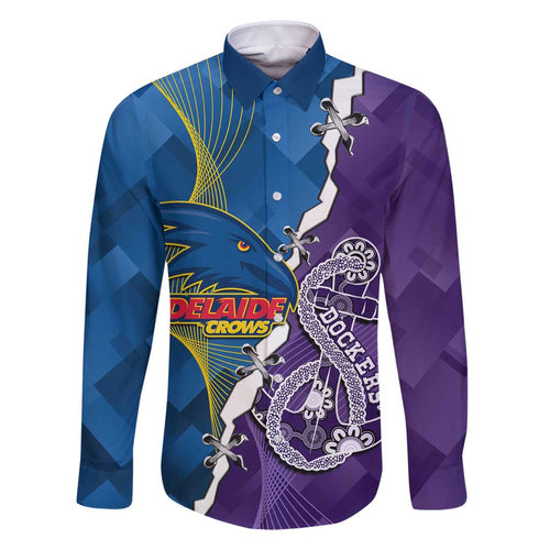 Personalised Crows and Dockers Family Matching Long Sleeve Bodycon Dress and Hawaiian Shirt Dynamic Sporty Version