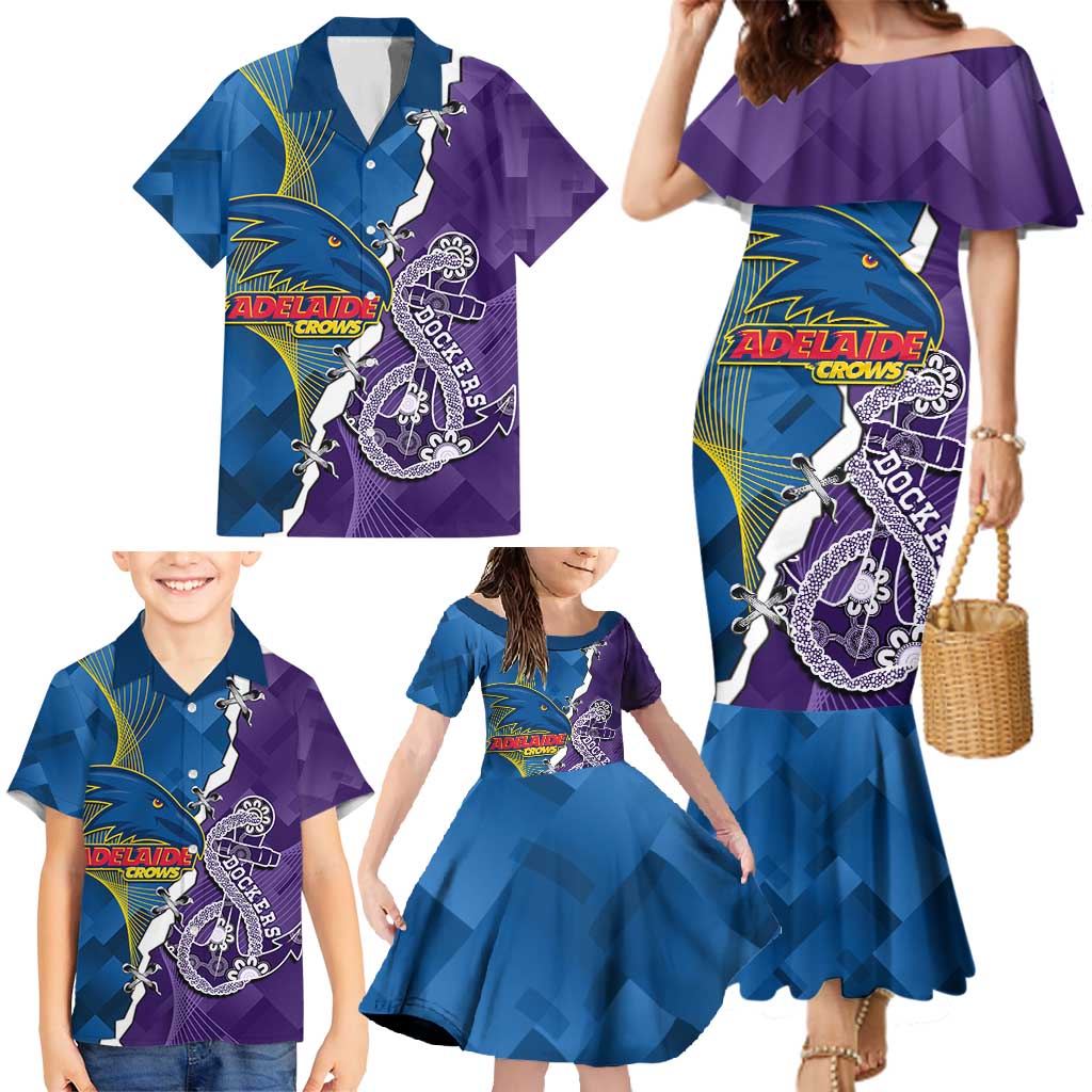 Personalised Crows and Dockers Family Matching Mermaid Dress and Hawaiian Shirt Dynamic Sporty Version