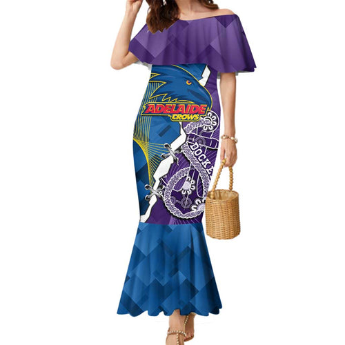 Personalised Crows and Dockers Family Matching Mermaid Dress and Hawaiian Shirt Dynamic Sporty Version