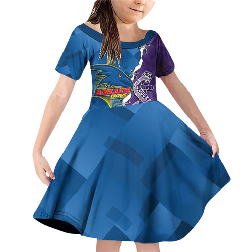 Personalised Crows and Dockers Family Matching Off Shoulder Short Dress and Hawaiian Shirt Dynamic Sporty Version