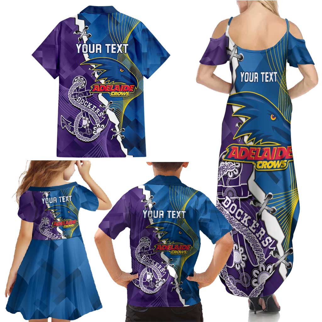 Personalised Crows and Dockers Family Matching Summer Maxi Dress and Hawaiian Shirt Dynamic Sporty Version