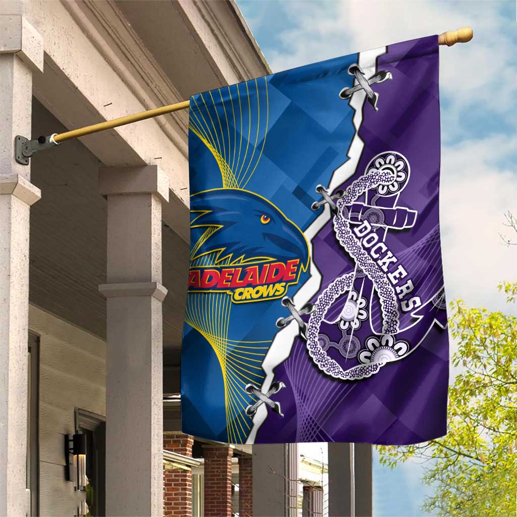 Crows and Dockers Garden Flag Dynamic Sporty Version