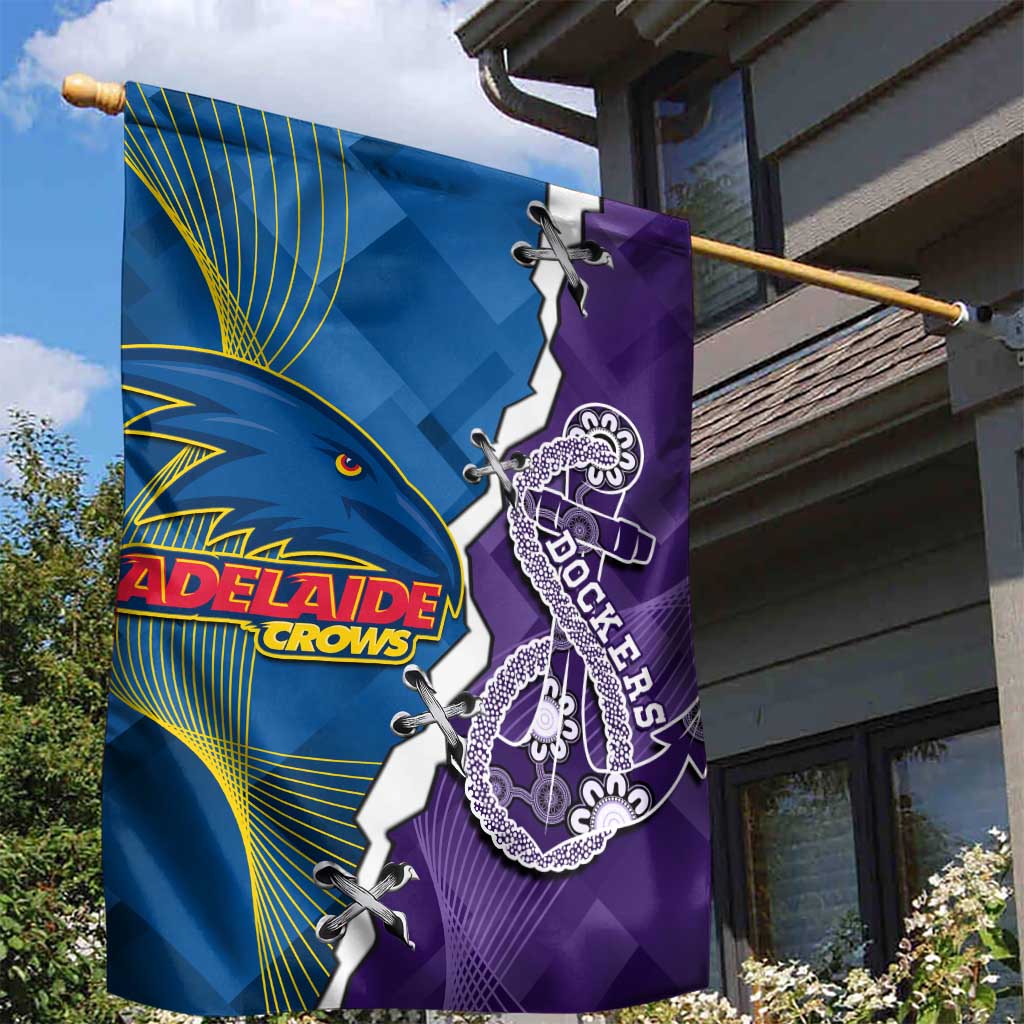 Crows and Dockers Garden Flag Dynamic Sporty Version