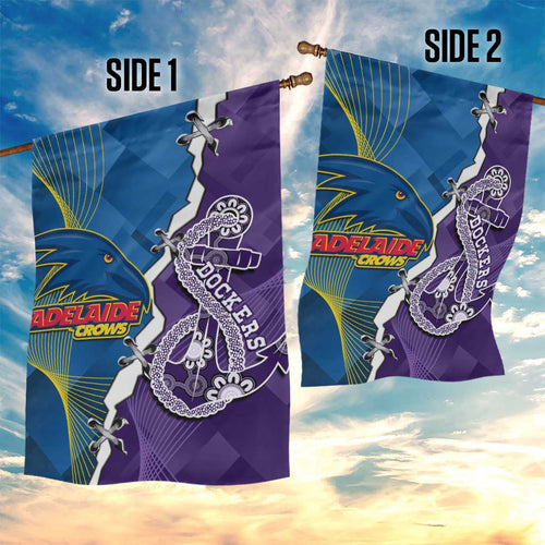 Crows and Dockers Garden Flag Dynamic Sporty Version